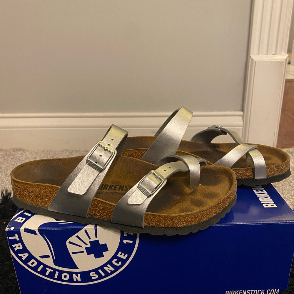 Birkenstock Mayari Silver Sandals